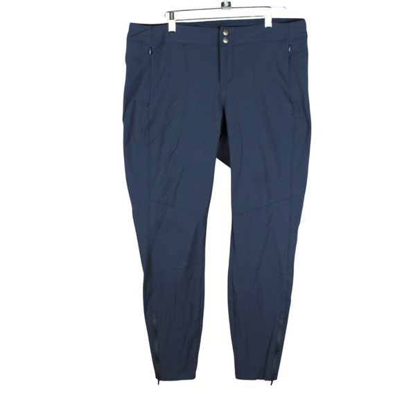 Kuhl Pants - KUHL Woman Transcendr Zip Hiking Outdoor Skinny Pants Blue 12 Regular Relaxed